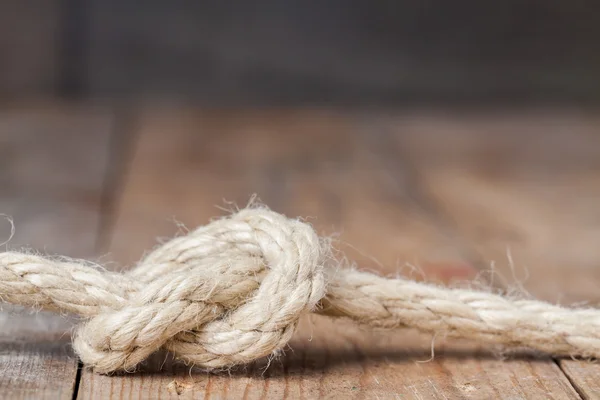 Old frayed rope twisted — Stock Photo, Image