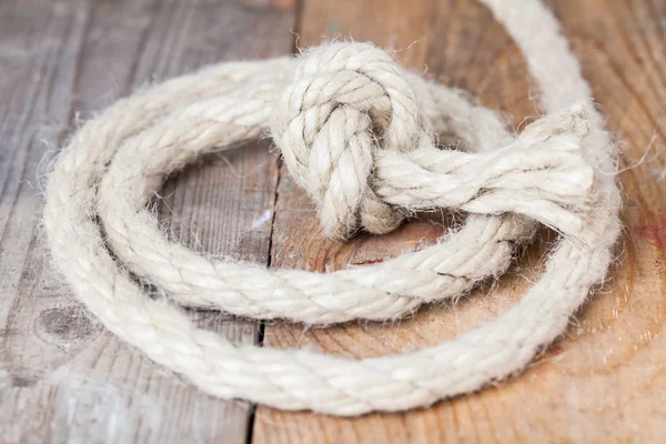 Old frayed rope twisted — Stock Photo, Image