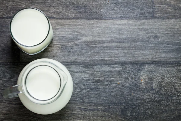 Fresh Milk in Glass and Bottle