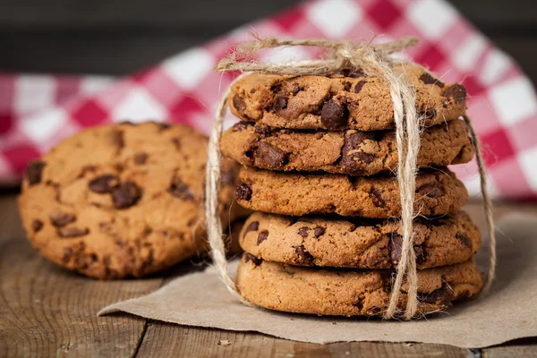 Galletas con chips de chocolate —  Fotos de Stock