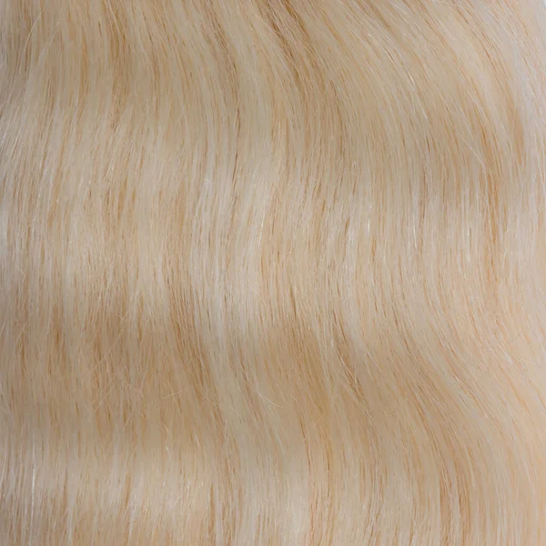 Lidská Paruka Figuríně Zadní Pohled Blondýna Rovné Vlasy — Stock fotografie