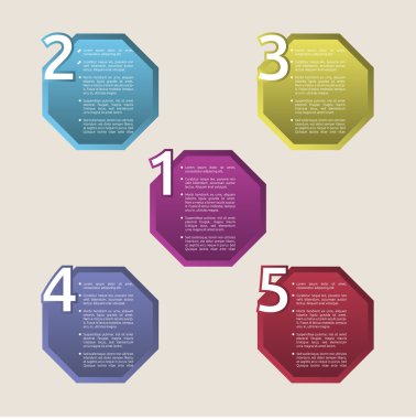 Infographic Modern tasarım düzeni adım adım