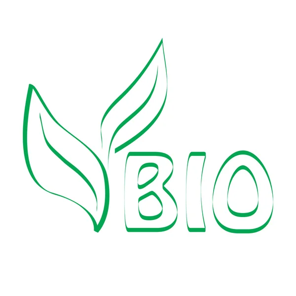 Bio alimento ilustración orgánica (vector  ) — Vector de stock