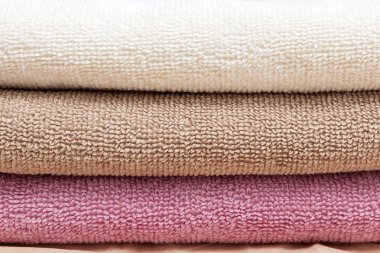 arka plan olarak havlu yığını