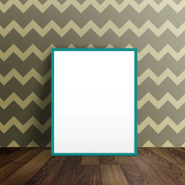 Blank poster in a room interior — Stock Photo, Image