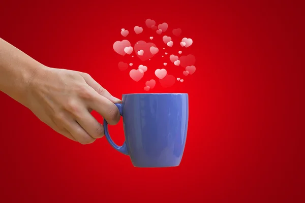 Hand with a cup — Stock Photo, Image