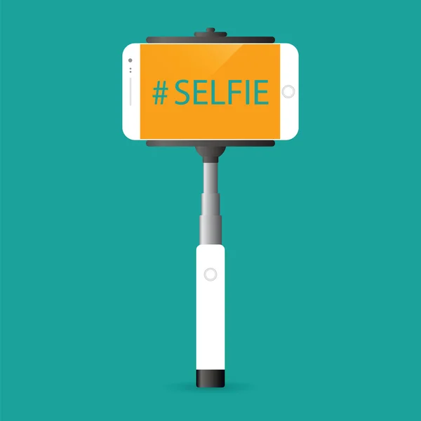 Monopod-Selfie — Stockvektor