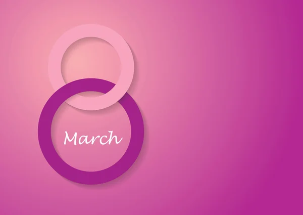 Día Internacional de la Mujer, 8 de marzo — Vector de stock