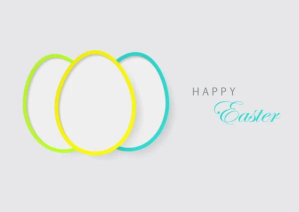 Feliz Pascua celebraciones diseño de tarjetas de felicitación — Vector de stock