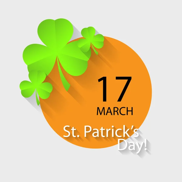 Saint Patrick's Day Retro Background — Stock Vector