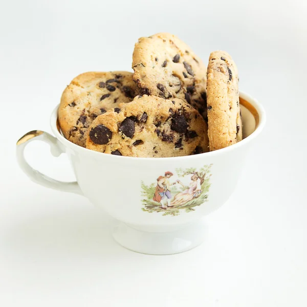 Печенье в чайной чашке — стоковое фото