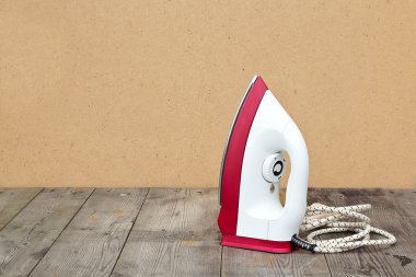 Paslı vintage zemin üzerine Retro demir