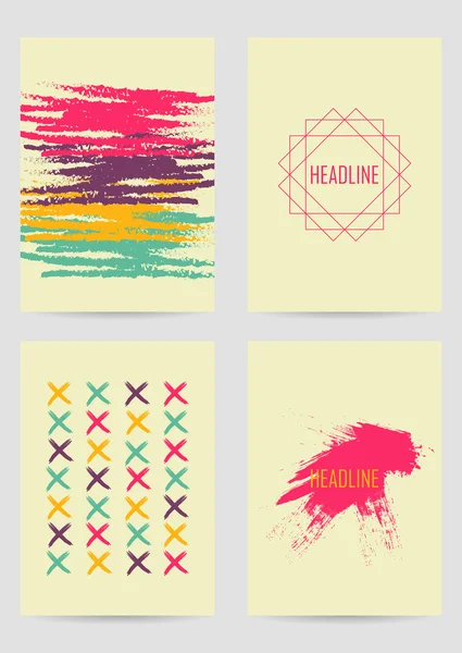 Yaratıcı mürekkep kart dizisini