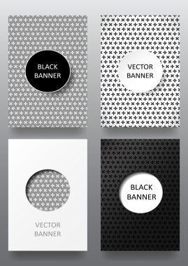 Vintage tarzı broşürleri kümesi