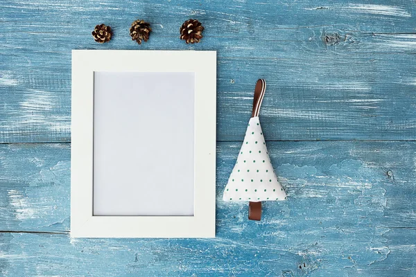 Poster mock up template for Christmas holiday — Stock Photo, Image