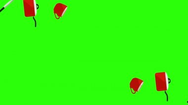 Yemek ögesi araçları, yeşil ekran krom tuş animasyonu