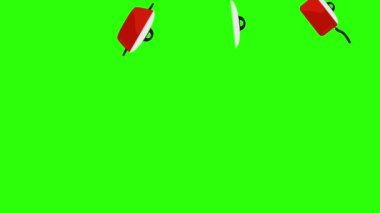 Yemek ögesi araçları, yeşil ekran krom tuş animasyonu