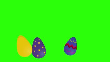 Paskalya yumurtası animasyonu, yeşil ekran krom anahtarı, grafik kaynağı