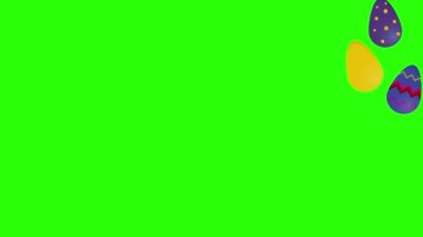 Paskalya yumurtası animasyonu, yeşil ekran krom anahtarı, grafik kaynağı