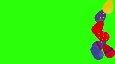 Paskalya yumurtası animasyonu, yeşil ekran krom anahtarı, grafik kaynağı