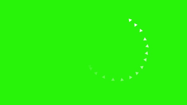 Korte Lijn Vormen Animatie Effecten Elementen Groen Scherm Chroma Sleutel — Stockvideo