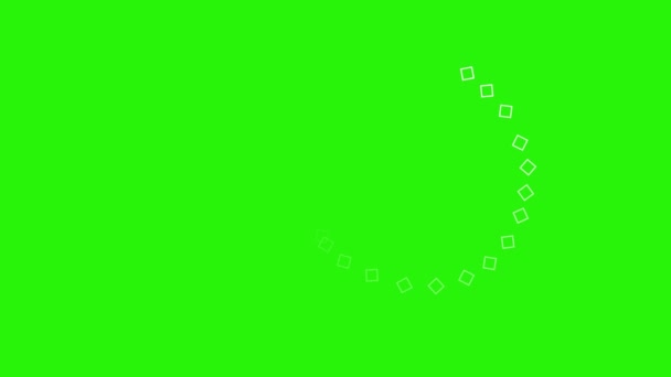Короткі Лінії Форми Анімаційних Ефектів Зеленому Екрані Хром Ключ — стокове відео