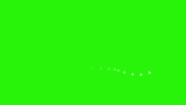 Kort Rad Och Former Animation Effekter Element Grön Skärm Kroma — Stockvideo