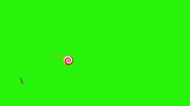 Şekerler grup animasyonu, yeşil ekran krom anahtarı, düz tasarım