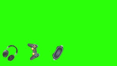 Oyun gagetleri animasyon, krom anahtar grafik kaynak elementleri