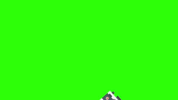 Анімація Обладнання Фотографій Зеленому Екрані Хромована Клавіша Елементи Графічного Джерела — стокове відео