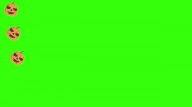 Cadılar Bayramı kabak grubu animasyonu, kroma anahtarı, grafik kaynak elementler