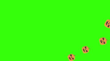 Cadılar Bayramı kabak grubu animasyonu, kroma anahtarı, grafik kaynak elementler