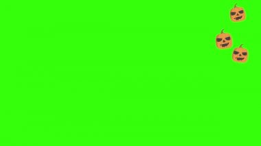 Cadılar Bayramı kabak grubu animasyonu, kroma anahtarı, grafik kaynak elementler