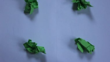 hareket yeşil kağıt açılış durdurmak