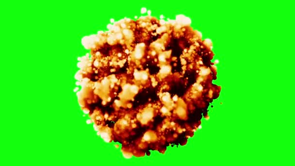 explosion au ralenti animation écran vert 