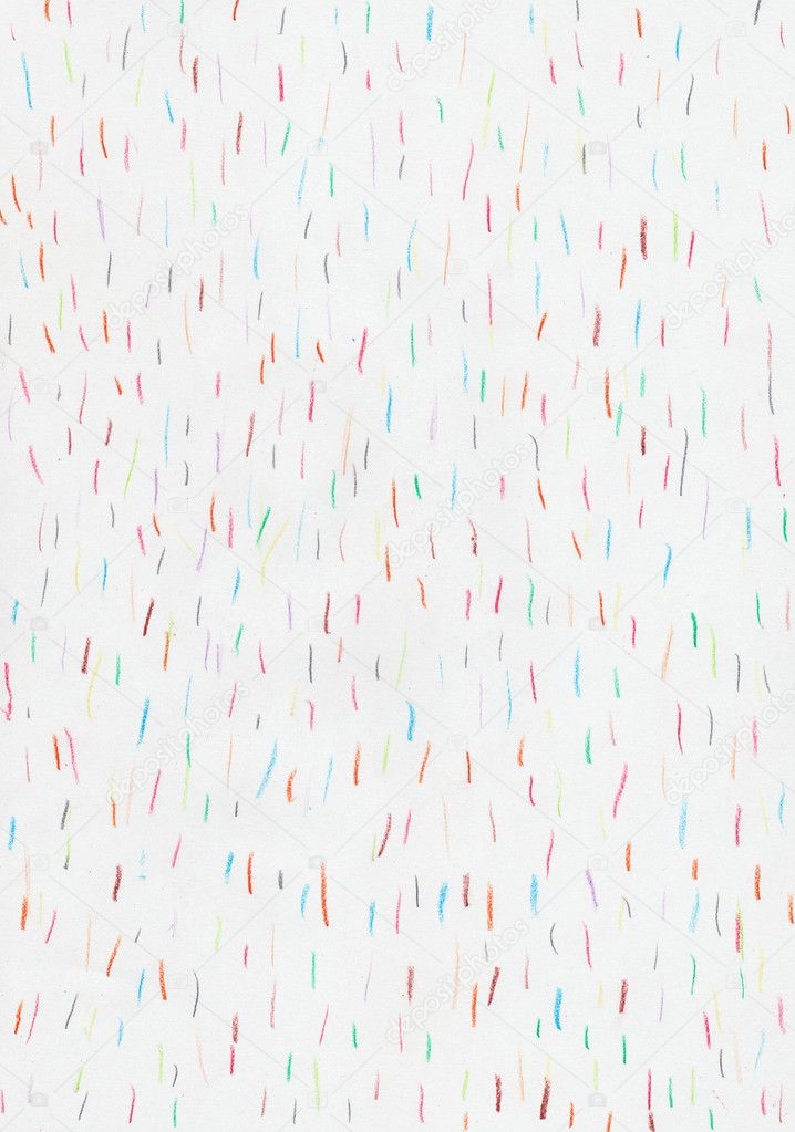 Colored short lines on paper