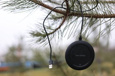 USB kablo prizli kablosuz telefon şarj cihazı