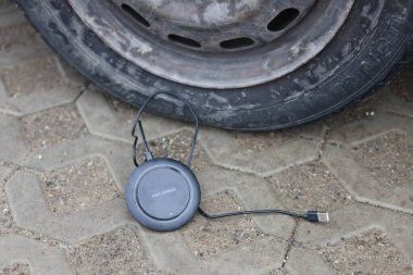 USB kablo prizli kablosuz telefon şarj cihazı