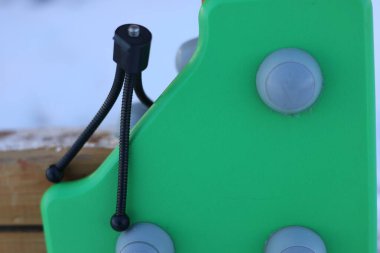 Mini esnek bir kamera tripodu, fotoğrafçılar ya da film yapımcıları ekipmanı.