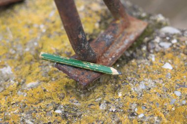 Kullanılmış eski marangoz kalem aracı