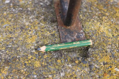 Kullanılmış eski marangoz kalem aracı