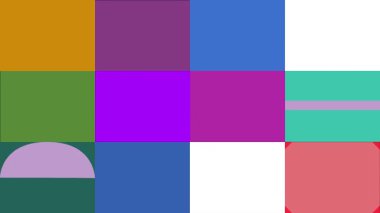 Geometric shapes motion background loop