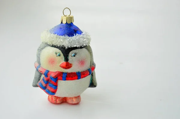 Decoração Árvore Natal Brinquedo Pinguim Para Decoração Natal Ano Novo — Fotografia de Stock