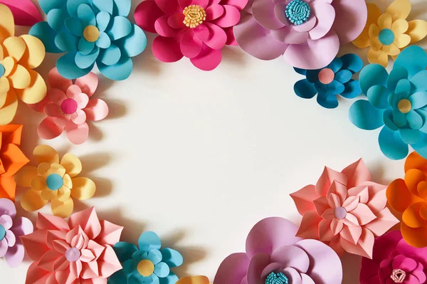 paper flowers. interior decor. wall decoration in the interior. paper decor. flowers in the interior. decoration with large flowers. background for decoration for the holiday.