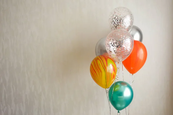 Balloons Light Background Decoration Holiday Birthday — Stock Photo, Image