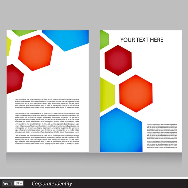 Vektör yaratıcı broşür afiş tasarım şablonu — Stok Vektör