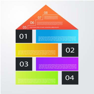 renkli simgeler infographics ile şehir afiş resim