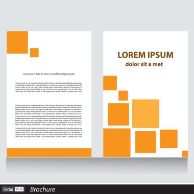 Vektör broşürü şablon tasarımı 
