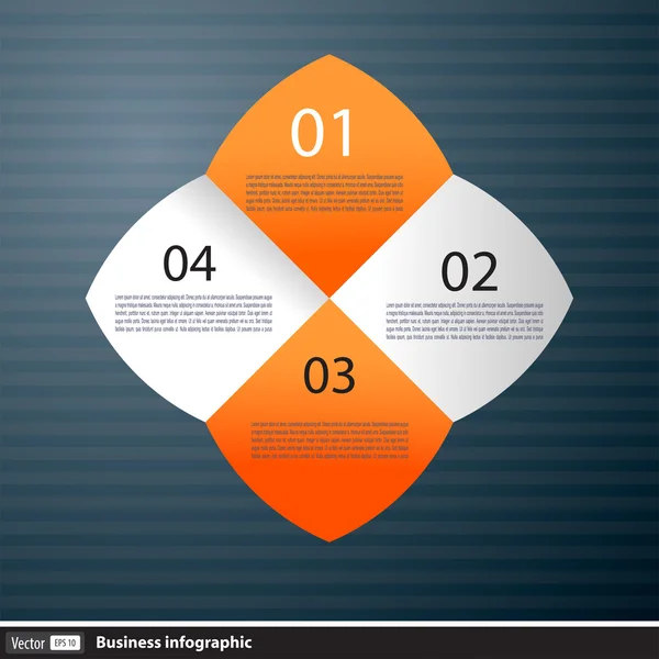 Carta astratta Infografica per le imprese — Vettoriale Stock