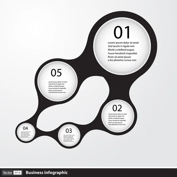 Infographic σχεδιασμό με κύκλους — Διανυσματικό Αρχείο